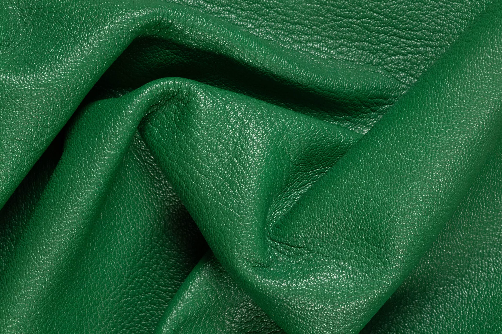 Cuir de chèvre vert